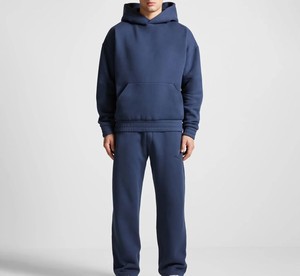 Ensemble de survêtement pour homme en mélange de coton, tenue de sport décontractée, streetwear, vêtements d'entraînement pour la salle de sport, tenue confortable, marché américain - Product Image 3