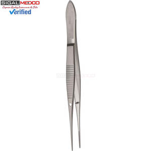 Pinzas Iris Eye de 4 puntas rectas dentadas de acero inoxidable, instrumento quirúrgico manual para uso oftálmico, médico y clínico - Product Image 4