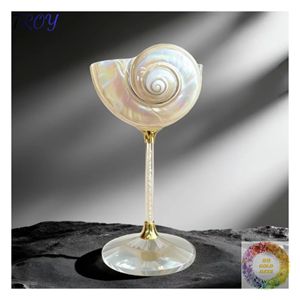 Copa de Vino de Concha Marina Natural con Tallo, Decoración Costera para el Hogar, Copa Decorativa Inspirada en el Océano para Decoración de Mesa de Verano - Product Image 5