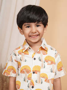 ชุดเสื้อผ้าเด็กผู้ชายผ้าฝ้าย100% สไตล์โมเดิร์นสีเก่าลำลองแขนสั้นลายเสือดาวสีทึบขนาด1-12ปี - Product Image 5