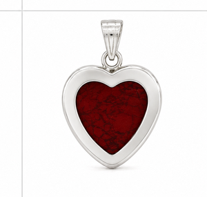 Pendentif en argent fait main en forme de cœur en jaspe de qualité supérieure, vente en gros, prix avantageux pour bijoux féminins, anniversaire - Product Image 2
