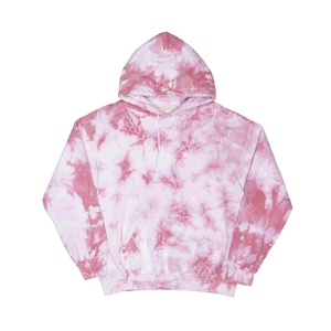 เสื้อฮู้ดดี้ผู้หญิงไซส์ใหญ่สไตล์วินเทจ ลายมัดย้อม สีชมพูขาว แขนยาว ผ้าฟลีซ ทรงโอเวอร์ไซส์ สำหรับฤดูใบไม้ร่วง - Product Image 4