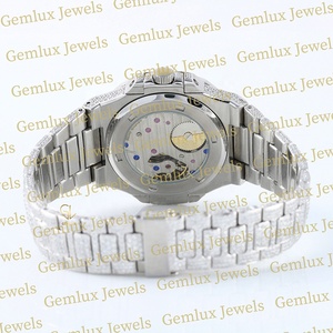 Hot Selling Iced Out D VVS Moissanite Diamond Chronograph Pass Diamond Tester Cushion Dial <b>Men's</b> Hip Hop Diamond <b>Watch</b> - Product Image 3