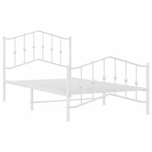 โครงเตียงเหล็กเคลือบผงสีขาวแบบเตียงคู่รูปทรงสี่เหลี่ยมผืนผ้า - Product Image 4