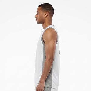 Camiseta de Baloncesto Transpirable de Malla para Entrenamiento, Camiseta Deportiva sin Mangas para Equipos, Impresión por Sublimación - Product Image 3
