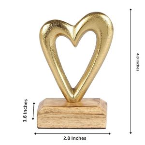 Heart Shape Decorative Showpiece Elegant Tabletop Accent for Home Office Decor - Product Image 6