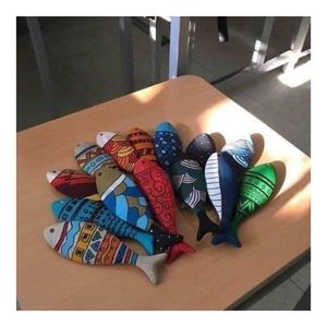 ชุดงานฝีมือปลาไม้ยอดนิยมสำหรับลูกค้า สำหรับกิจกรรมระบายสี DIY โครงการการเรียนรู้เชิงสร้างสรรค์ และตกแต่งบ้าน ปี 2026 - Product Image 6
