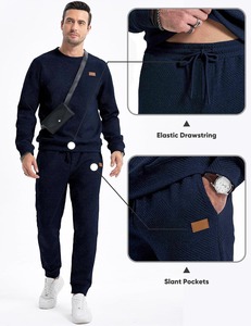 Ensemble de survêtement unisexe haut de gamme 2 pièces : sweat-shirt et pantalon de jogging – Tenue décontractée et élégante pour le sport et la détente - Product Image 6