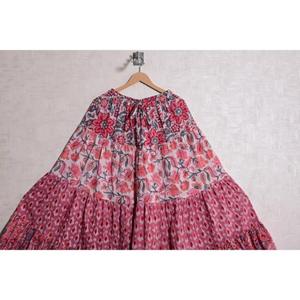 Bohemian Cotton <b>Patchwork</b> Maxi <b>Skirt</b> Women Long <b>Skirt</b> Handmade Indian Vintage Festival Wear - Product Image 5