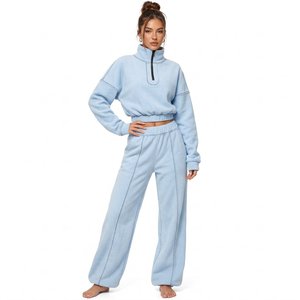 Custom sweatsuits cotton fleece sweatsuit custom logo sweatsuit matching set for US Brands Custom Logo - Product Image 5