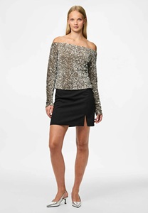 Nouveau T-shirt femme 2026 à épaules dénudées, couleur unie, respirant, 100 % coton, broderie jersey, décontracté, manches courtes, à rayures - Product Image 2