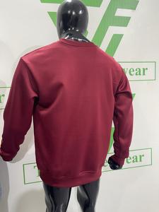 Sudadera Moderna Flexwear para Hombre, Cuello Redondo, Color Granate, Estampado Time Is Money, Estilo Casual, Corte Regular, para Otoño - Product Image 4