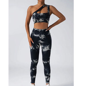 Ensemble de yoga et de fitness professionnel pour femmes, vêtements de sport compressifs, tenue d'entraînement pour la salle de sport - Product Image 1