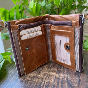 กระเป๋าสตางค์หนังใช้ได้หลายแบบสำหรับทุกเพศ,กระเป๋าเงินหนังแบบเรียบง่ายที่ใส่บัตรเครดิตบัตรเอทีเอ็มกระเป๋าใส่โลโก้แบบกำหนดเอง - Product Image 3