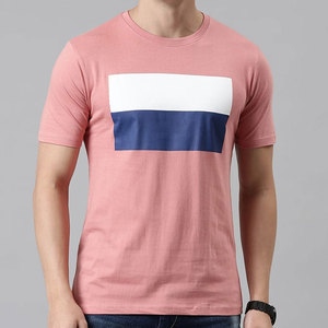 Camiseta de Algodón para Hombre al por Mayor |   Impresión única en el borde lateral |   Jersey de Cuello Redondo Transpirable de Alta Calidad y Corte Regular |   Envío Inmediato - Product Image 1