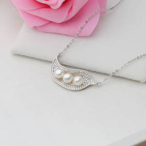 จี้เงินแท้ S925 สร้อยคอผู้หญิง 5-6 นิ้ว สายคล้องไหปลาร้า อุปกรณ์ DIY ดีไซน์ใบไม้ ชุดเปล่าสำหรับทำจี้  เครื่องประดับแฟชั่น - Product Image 3