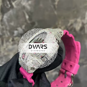 Custom Luxury VVS Moissanite Automatic Mechanical <b>Watch</b> Hip Hop Hand Brand Rubber Band 20mm Pointer Water Resistant Alloy <b>Case</b> - Product Image 2