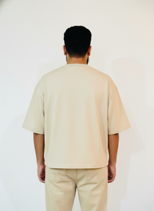 เสื้อยืดคอกลมทรงโอเวอร์ไซส์ ตัดเย็บแบบ Boxy Fit ไหล่ตก ตัดสั้น สไตล์สตรีทแวร์ รับทำโลโก้ตามสั่ง ขายส่ง - Product Image 2