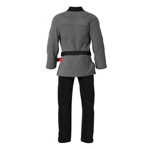 Nouvelle arrivée : Kimono de Jiu-Jitsu brésilien personnalisé pour adulte, en coton lavé, couleur perle clair, pour compétition de Taekwondo et arts martiaux. - Product Image 2