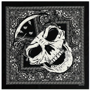 Bandana carré unisexe personnalisé à imprimé géométrique en polyester, foulard de mode streetwear, brassard de motard, mouchoir - Product Image 4