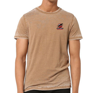 Camiseta de hombre con estampado de algodón 100% de secado rápido, diseño moderno, lavado ácido, cómoda y de corte holgado. - Product Image 1