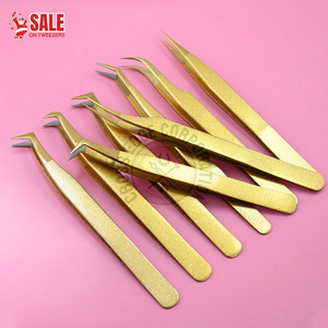 Lashes Isolation Tool Lash Tweezer Eyelash Extension Wholesale Private Label Comfortable and Soft Eyelash Tweezers Set - Product Image 1