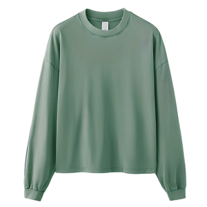 เสื้อผ้าสตรีทแวร์สไตล์วินเทจผ้าคอตตอนถักเนื้อแน่น 100% ผลิตตามสั่ง รับผลิตแบบ OEM ขายส่งจำนวนมาก ไซส์ใหญ่พิเศษ - Product Image 3