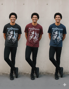 T-shirts personnalisés, impression sérigraphique, logo intégral, strass, streetwear, coupés et cousus, meilleurs t-shirts unisexes effet délavé soleil - Product Image 3