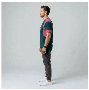 เสื้อยืดคุณภาพสูง เสื้อยืดขายดีสำหรับผู้ชาย ระบายอากาศได้ดีและแห้งเร็ว เสื้อยืดไมโครไฟเบอร์ OEM สำหรับผู้ชาย เสื้อระบายอากาศได้ดี - Product Image 6