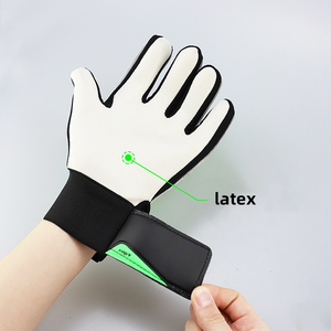 Guantes de Portero al por Mayor con Agarre de Látex, Transpirables, Excelente Agarre Antideslizante, Guantes de Fútbol Profesionales para Jóvenes y Adultos 5 # 6 # 7 # - Product Image 4