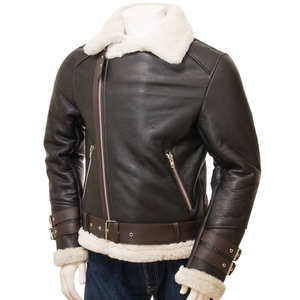 Chaqueta de Cuero de Diseño Nuevo Hecha a Medida, Chaqueta de Cuero de Alta Calidad para Hombre, Ropa de Diseñador para Hombre, Chaqueta de Piel de Oveja - Product Image 4