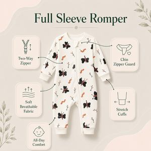 Mameluco de Bebé Unisex de Manga Larga, 100% Algodón, Tejido Interlock |   Saco de Dormir para Bebé con Estampado de Mariposas, Cierre Bidireccional, Suave y Transpirable, para Todas las Estaciones - Product Image 5