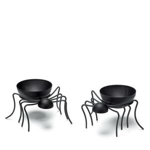 Portavelas de Halloween Resistente, Portavelas de Hierro Negro con Diseño de Telaraña, con 3 Portavelas para Decoración del Hogar en Halloween - Product Image 2