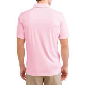 Camisetas de Golf OEM a Precio de Fábrica, Logotipo Personalizado, Color Rosa Bebé, Algodón Piqué, Manga Corta, Cuello Camisero, Camisetas Polo - Product Image 2