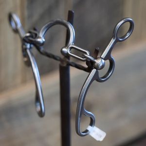 Stainless Steel Horse Bit Western Riding Equestrian Bridle Bit Silver Color <b>Roller</b> <b>Joint</b> Design 100% Best quality horse tack - Product Image 3