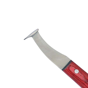 Cuchillo para Pezuñas de Nuevo Diseño, Bajo MOQ, Mango de Madera, Hoja de Acero Inoxidable, Cuchillo para Recortar Pezuñas para Caballos, Ganado, Ovejas y Cabras - Product Image 3