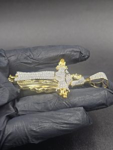 Escultura de la Resurrección de Jesús, Colgante Triunfante de Jesús y María, Moissanita, Plata 925, Regalo Religioso Cristiano - Product Image 3