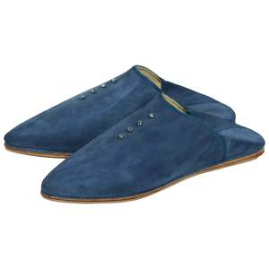 <span class=keywords><strong>Da</strong></span> <span class=keywords><strong>donna</strong></span> Babouches marocchino pelle scamosciata pelle <span class=keywords><strong>blu</strong></span> Sarma casa per pantofole comode con fodera <span class=keywords><strong>in</strong></span> vera pelle - Product Image 1