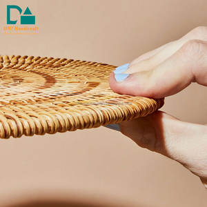 Brown <b>Rattan</b> Eco-Friendly <b>Placemat</b> Charger Customizable Color Size Modern Design for Wedding/ Dining Table Home Decor Handicraft - Product Image 6