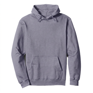 Men's <b>Black</b> Hooded <b>Sweatshirt</b> Loose Fit Solid Color Cotton Fleece Casual Pullover with Front Pocket Eco-Friendly Winter Wear - Product Image 2