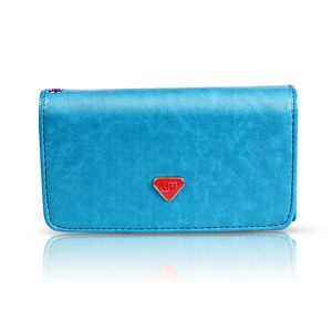 Cartera de Mano de Cuero PU para Mujer con 4 Ranuras para Tarjetas, 3 Compartimentos para Billetes, 1 Bolsillo para Monedas, Monedero y Tarjetero - Product Image 3