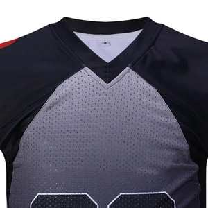 Maillot de football américain personnalisé en twill sublimé pour adulte, manches courtes, respirant, pour l'entraînement, vente en gros - Product Image 2