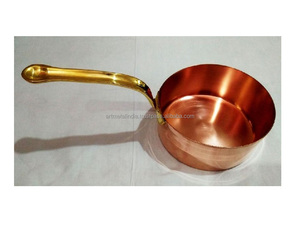 Poêle à FRIRE en CUIVRE AVEC COUVERCLE EN ACIER - Product Image 1