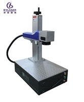 Équipement de marquage laser Bracelet en acier inoxydable plaqué or Collier Cadeau Mini machine de gravure laser avec puissance 20W 30W 50W