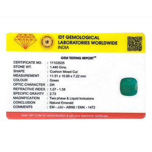 Natural Zambian Emerald 7.2 Carat Loose Gemstone for Fine Jewelry - Product Image 4
