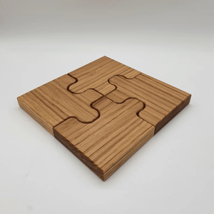 Sous-verres carrés en bois de designer haut de gamme, réutilisables, design moderne, pour la décoration de table - Product Image 4