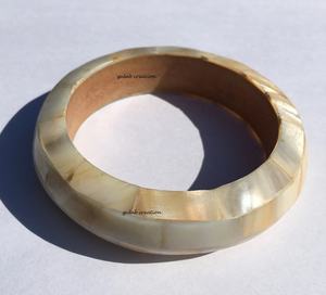 Brazalete de madera hecho a mano con incrustaciones de nácar, elegante Concha natural y pulsera de moda de madera para mujer - Product Image 3