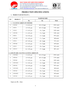Nhat Thang VNT 7 VNT-37 Polvo de Carbonato de Calcio Recubierto de Alta Blancura, 37 Micras (Más del 80% de Ingrediente Activo) Nghe - Product Image 6