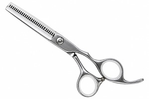 5.5 Inch <b>Barber</b> Scissors <b>Set</b> Straight and Curved Cutting Shears Sand Finish Stainless Steel for Salon Hair Cutting - Product Image 2