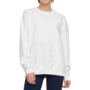 เสื้อสเวตเชิ้ตผู้หญิง คอกลม ผ้าฟลีซ ทรงหลวม นุ่มสบาย โอเวอร์ไซส์ สวมใส่สบายๆ อบอุ่น เหมาะสำหรับใส่ทุกวัน สไตล์สตรีทแวร์ - Product Image 1